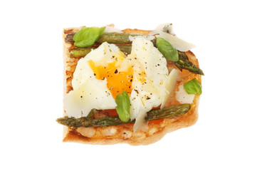 Savory toast isolated