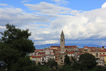 Fototapeta na wymiar Skyline von Vrbnik Insel Krk Kroatien