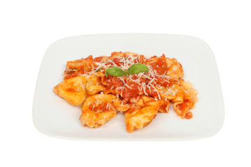 Tortelloni pasta on a plate