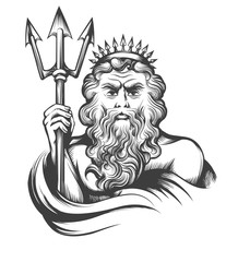 Neptune with Trident © bogadeva1983