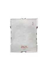 Glass frame packed on white background