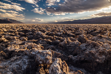 Salt Flats in Death Valley 