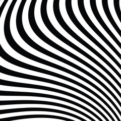 Abstract Black and White Modern Striped Background