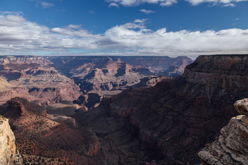 Fototapeta na wymiar Clouds over the Grand Canyon