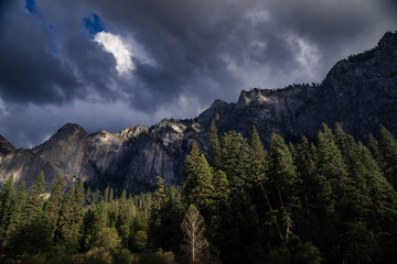 A Storm Enters Yosemite