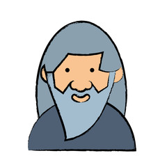 cartoon old man icon