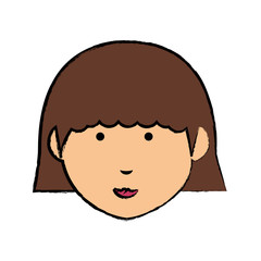 Obraz premium cartoon girl icon image