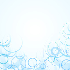 Fototapeta na wymiar Blue circles on a blue background