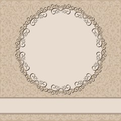 vintage background with decorative frame