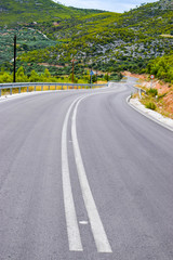 Road in the mountains.