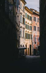 Obraz premium Small street in Siena, Tuscany, Italy