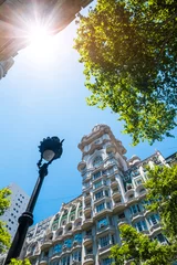 Fotobehang Gebouwen in de stad Buenos Aires tijdens zonnige zomerdag. Argentinië © Dudarev Mikhail