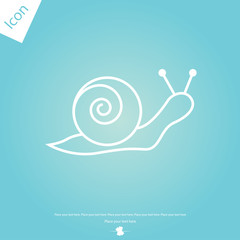 Snail line icon, outline sign