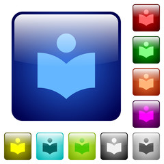 Library color square buttons