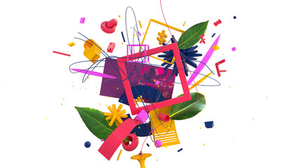 abstract colorful composition
