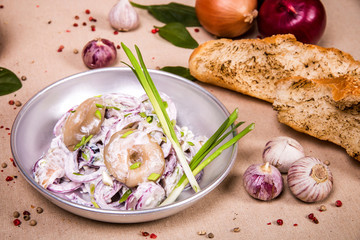 Pickled mushrooms