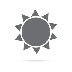 Sun icon. Vector.