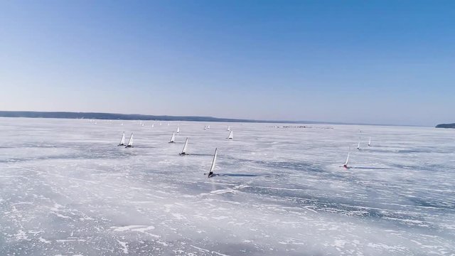 Ice Boat Racing