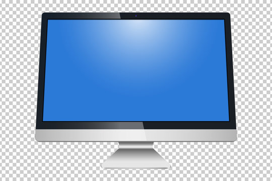 Monitor, imac, LCD isolated on a white background - vector stock.