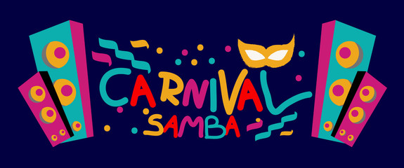 carnival samba postern, brazilian event