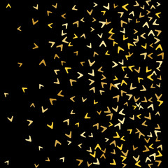 Vector Confetti Background Pattern. Element of design. Colorful arrows on a black background