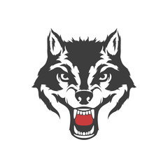 Fototapeta na wymiar Wolf head symbol