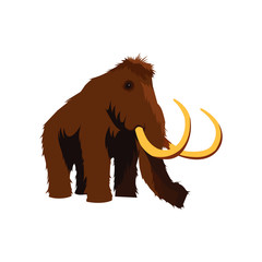 Mammoth Real Illustration and Logo