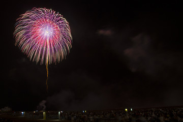 Fireworks over the Sea at the Kashiwazaki Festival