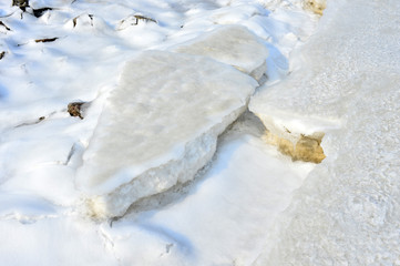 On winter sea ice