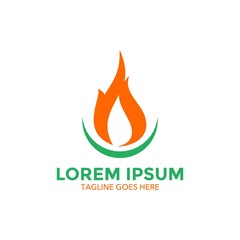 oil and gas industry related logo template. simple shape and color. unique vector illustration. editable