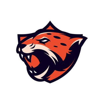 jaguar - vector logo/icon illustration mascot
