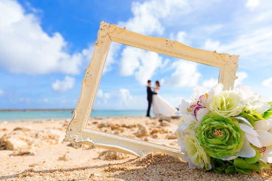 浜辺の結婚式
