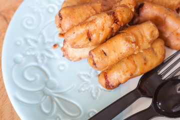 Deep Fried Banana or Pisang Molen, Indonesia 