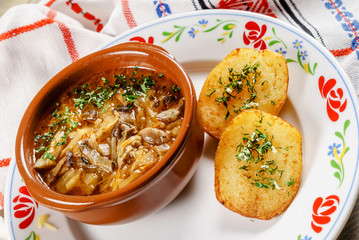 roasted meat with potato
