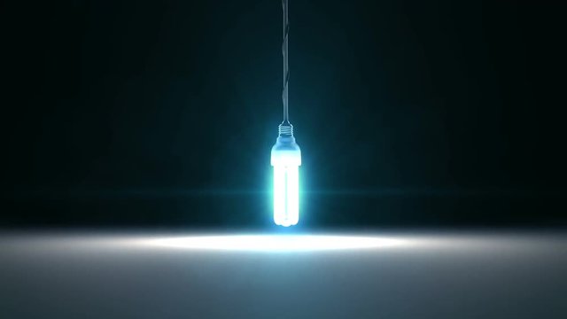 Light bulb swinging