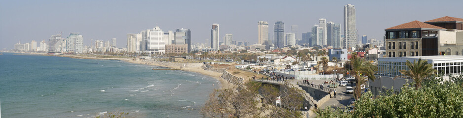 Naklejka premium Panorama of the Tel Aviv