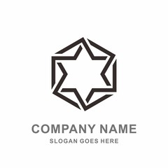 Fototapeta premium Circular Triangle Hexagon Diamond Star Jewelry Fashion Accessories Business Company Stock Vector Logo Design Template
