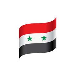 Syria flag, vector illustration