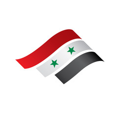 Syria flag, vector illustration