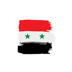 Syria flag, vector illustration