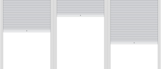 Blank template of background with roller shutters.