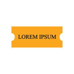 Beautiful colored ribbon. Realistic Ribbon with inscription: Lorem ipsum