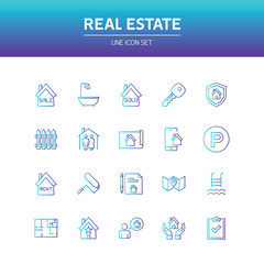 Real Estate Line Icon