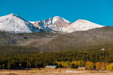 Season changing from autumn to winter