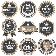 Vintage Retro Vector Logo for banner