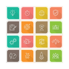 Fototapeta premium Business and Investment Line Icon
