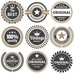 Vintage Retro Vector Logo for banner