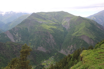 mountains in the tsunta district of Dagestan