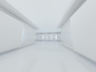 Fototapeta premium Abstract modern architecture background. 3D rendering