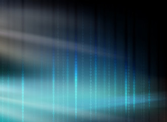 dark blue background with numbers and rays of light